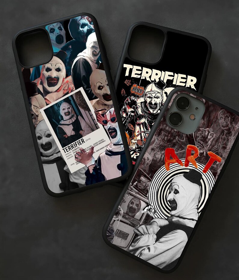 Terrifier One Case Terrifier Horror Movie Inspired Custom for iPhone 16 Pro Max 15 14 13 ...