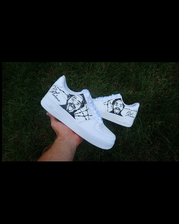 Custom POST MALONE Air Force 1 | Etsy India