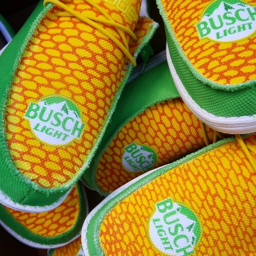 hey dude busch light shoes