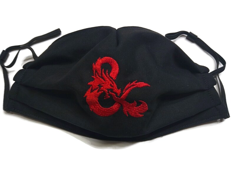 Dungeons and Dragons DnD Face Mask. Glow in the Dark Etsy