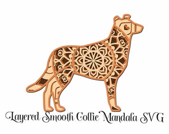 Download Cocker Spaniel Svg File Layered Mandala Cut File 4 Layers Etsy