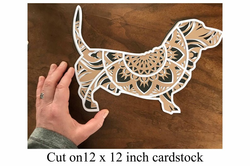 Download 3d Layered Dachshund Mandala Svg File 4 Layers Dog Svg Layered Cut File Clip Art Art Collectibles Vadel Com