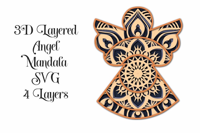 Download Layered Fairy Mandala Svg Free Project - Layered SVG Cut File