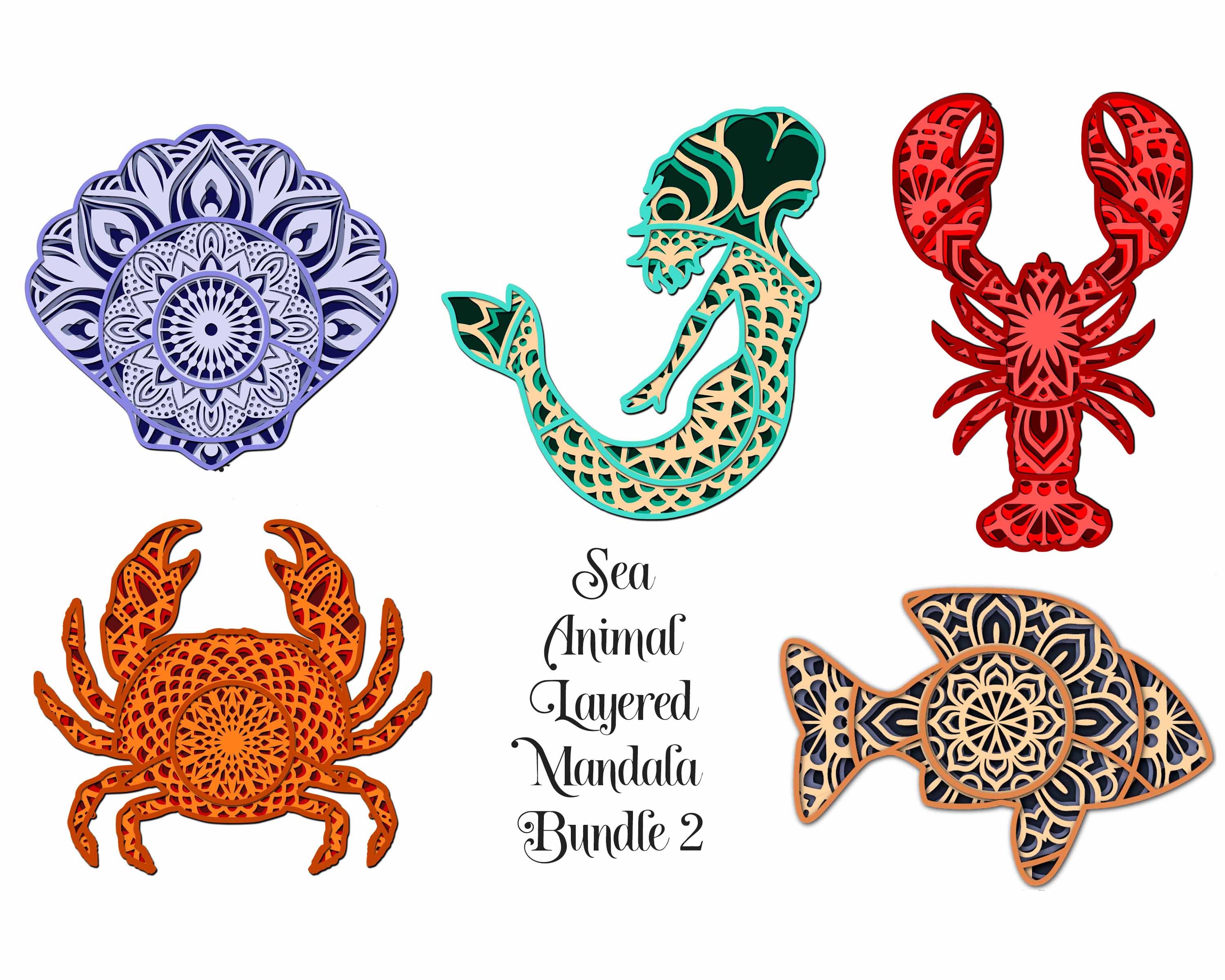Free Free 222 Layered Animal Mandala SVG PNG EPS DXF File