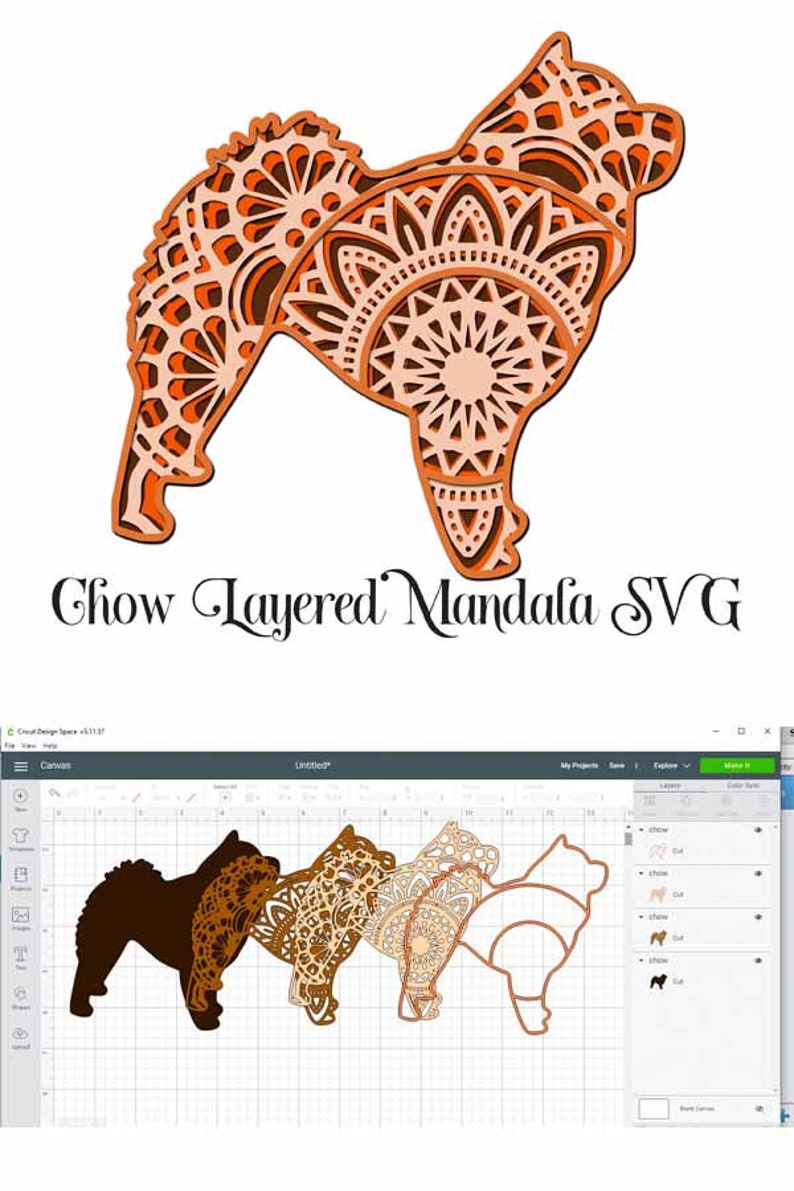 Free Free 109 Layered Dog Mandala SVG PNG EPS DXF File