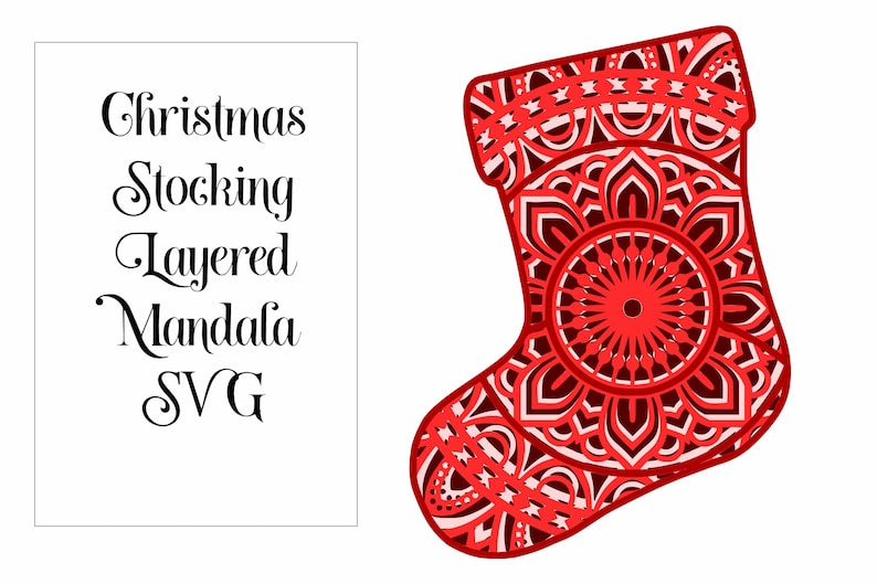 Download Christmas SVG Layered Mandala Bundle 5 Holiday designs | Etsy