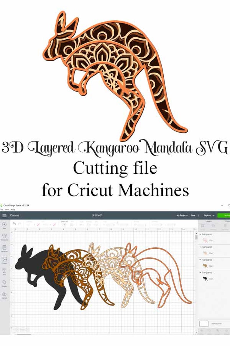 Download Zoo Animal SVG Layered Mandala Bundle Camel Tiger Bear | Etsy