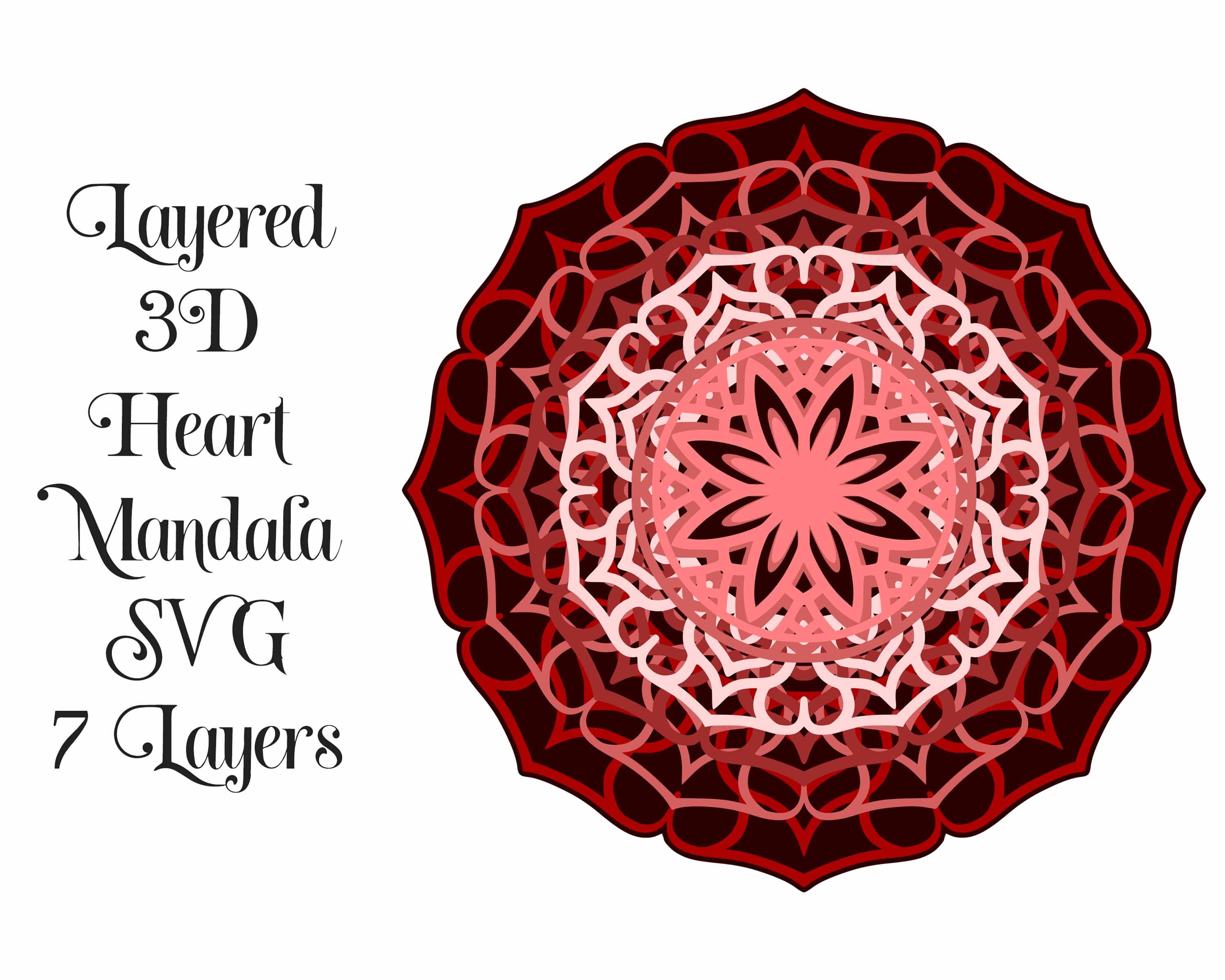 Free Free 243 Free Layered Heart Mandala Svg SVG PNG EPS DXF File