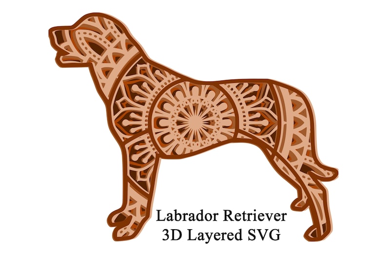 Dog Mandala SVG Layered Mandala Bundle Volume 1 5 Dog ...