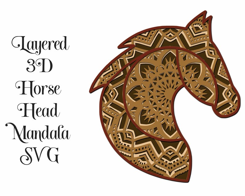 Free Free 261 Layered Horse Mandala SVG PNG EPS DXF File