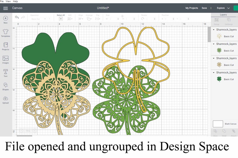 Download 4 Leaf Clover Svg Shamrock Svg File Layered Mandala Cut File Clip Art Art Collectibles Gkjwonosari Com