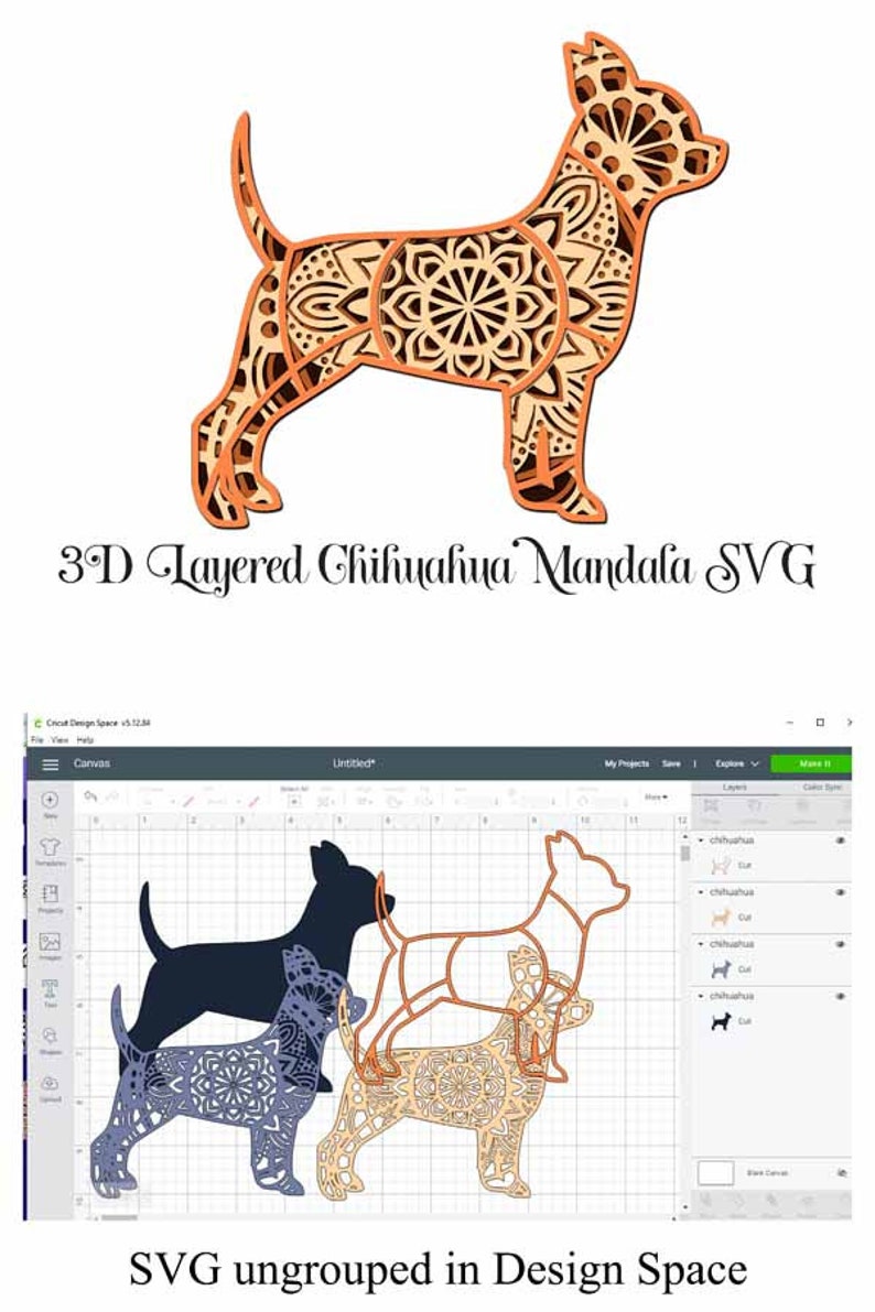 Free Free 109 Layered Dog Mandala SVG PNG EPS DXF File