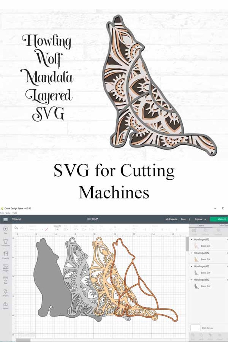 Free Free Layered Wolf Svg 641 SVG PNG EPS DXF File