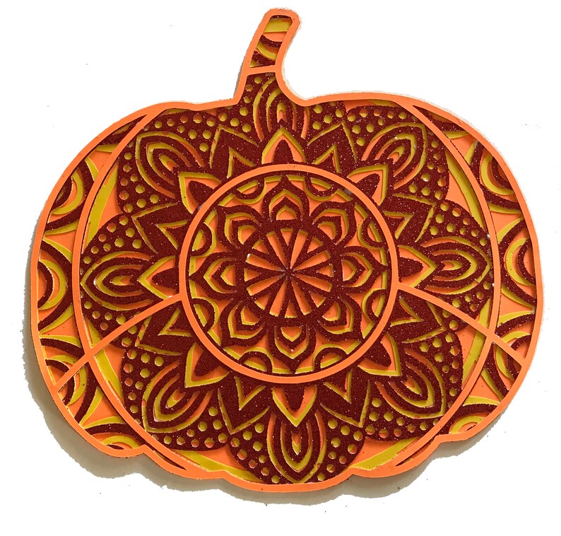 Download Layered Pumpkin Mandala Svg Free For Silhouette - Layered SVG Cut File