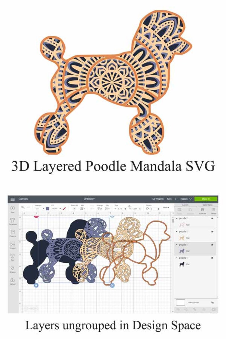 Download Dog Mandala SVG Layered Mandala Bundle Volume 2: 5 Dog ...
