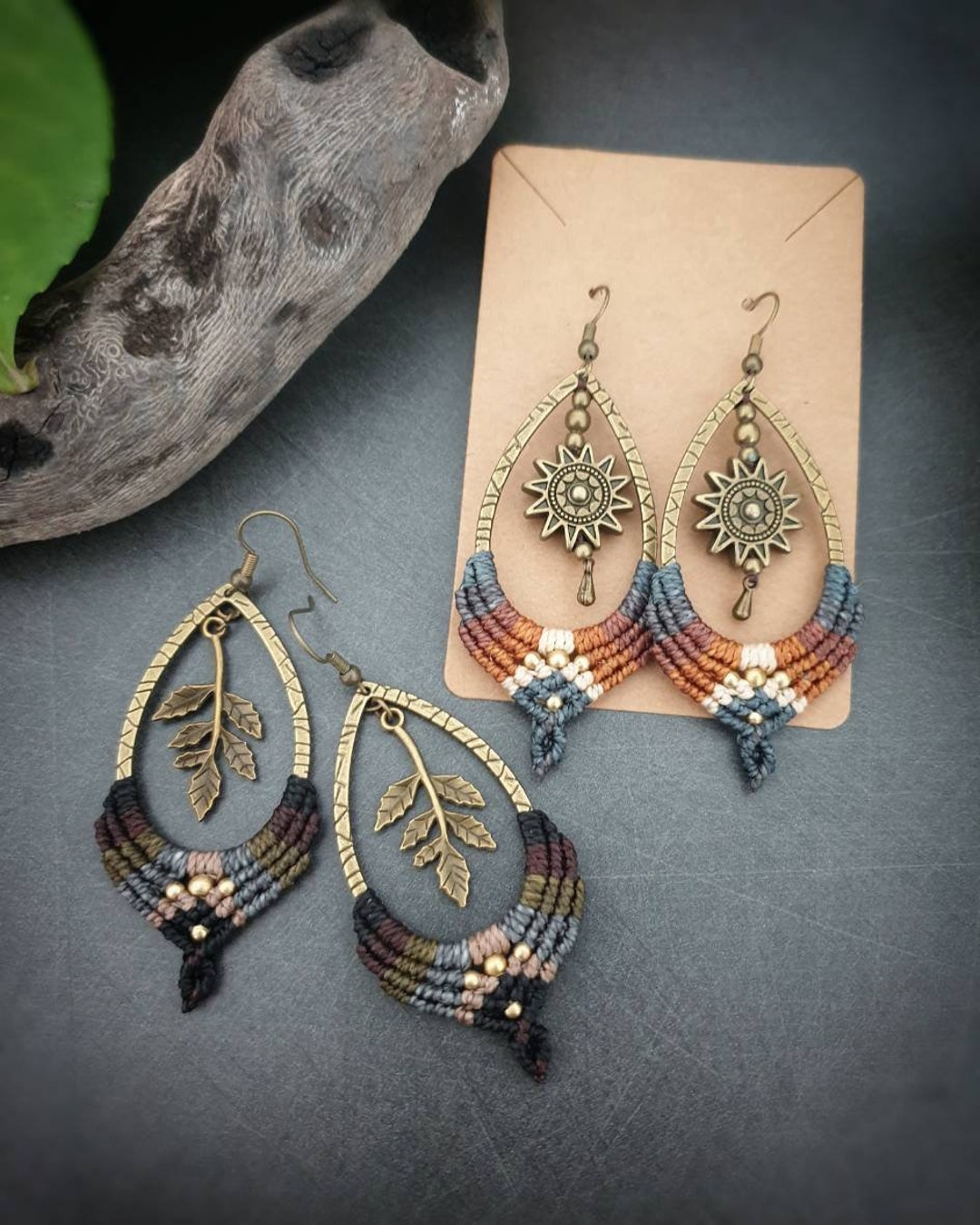 Boho Ohrringe Mit Rocailles-Perlen - Statement Creolen Damen