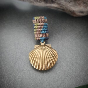 Dreadschmuck SET Makramee Dreadwrap Dreadperle MERMAID Mit Muschel dreadschmuck-set-makramee-dreadwrap-dreadperle-mermaid-mit-muschel