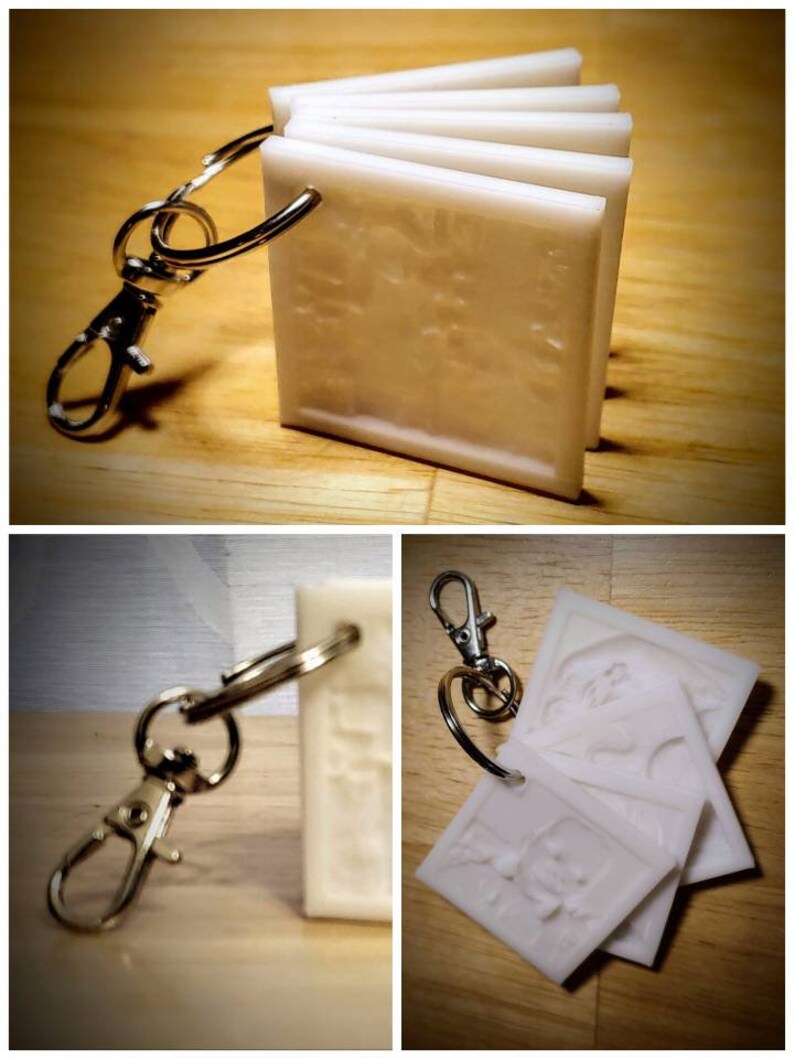 Stackable Custom Personalized Lithophane Photo Keychain with Etsy