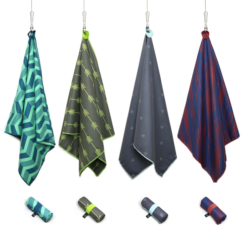 Microfiber Beach Towel Antibacterial Lightweight Travel Towel Fast