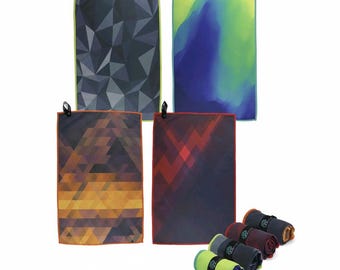 Quick Dry Microfiber Gym Towels: Antibacterial, Compact (4-Pack)