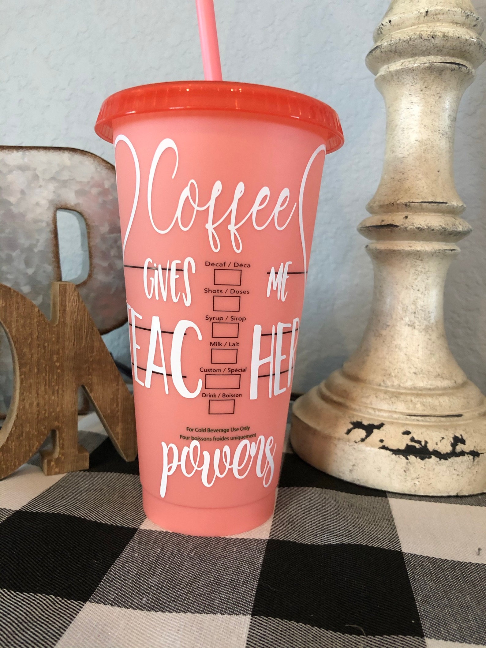 Custom Plastic Drinking Cups with lids Etsy