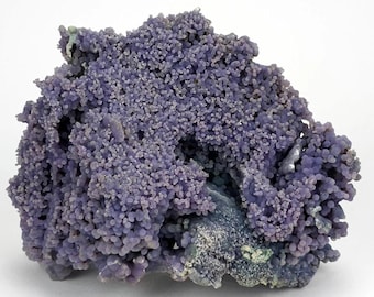 Large Grape Agate Crystal Cluster, Rare 6Lb Purple Chalcedony Home Decor Gemstone, Natural Botryoidal Formations, Intricate Caves, Indonesia