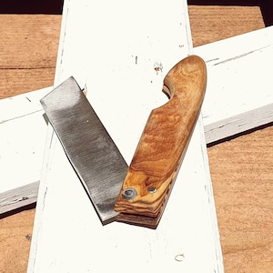 Handmade Pocket Knife, Folding Hunting Knife, Hiker Knife, Stainless Steel Knife, Olive Wood Craft Knife, Field Knife, Wood Knife, Boy Gift