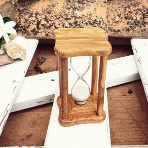 Vintage Sand Timer 5min, Sand Clock, Vintage Wood Hourglass, Desk Clock, Vintage Sandglass Timer, Sand Timer, Vintage Home Decoration, Gift