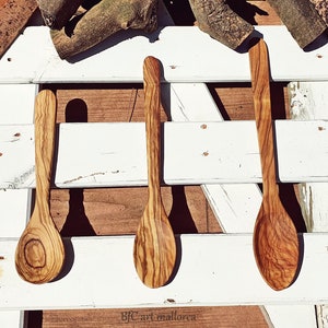 Spoon Olive Wood, Cooking Spoon, Spoon for Eating, Ecological and Natural Spoon, Kitchenware Spoon, Spoon Cooking, Wooden Spoon, Wood Spoon