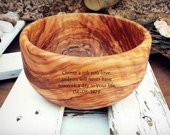 Salad Bowl Olive Wood Salad Bowl customizable, Wooden Fruit Bowl , Table Bowl , Rustic Salad Bowl, Wood Platter, Artisan Wood Salad Bowl