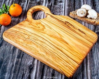 Custom Cutting Board With Handle, Olive Wood Chopping Boards, Olive Wood Cutting  Board, Meat and Cheese Tray, Bread Cutter, Cheese Board 