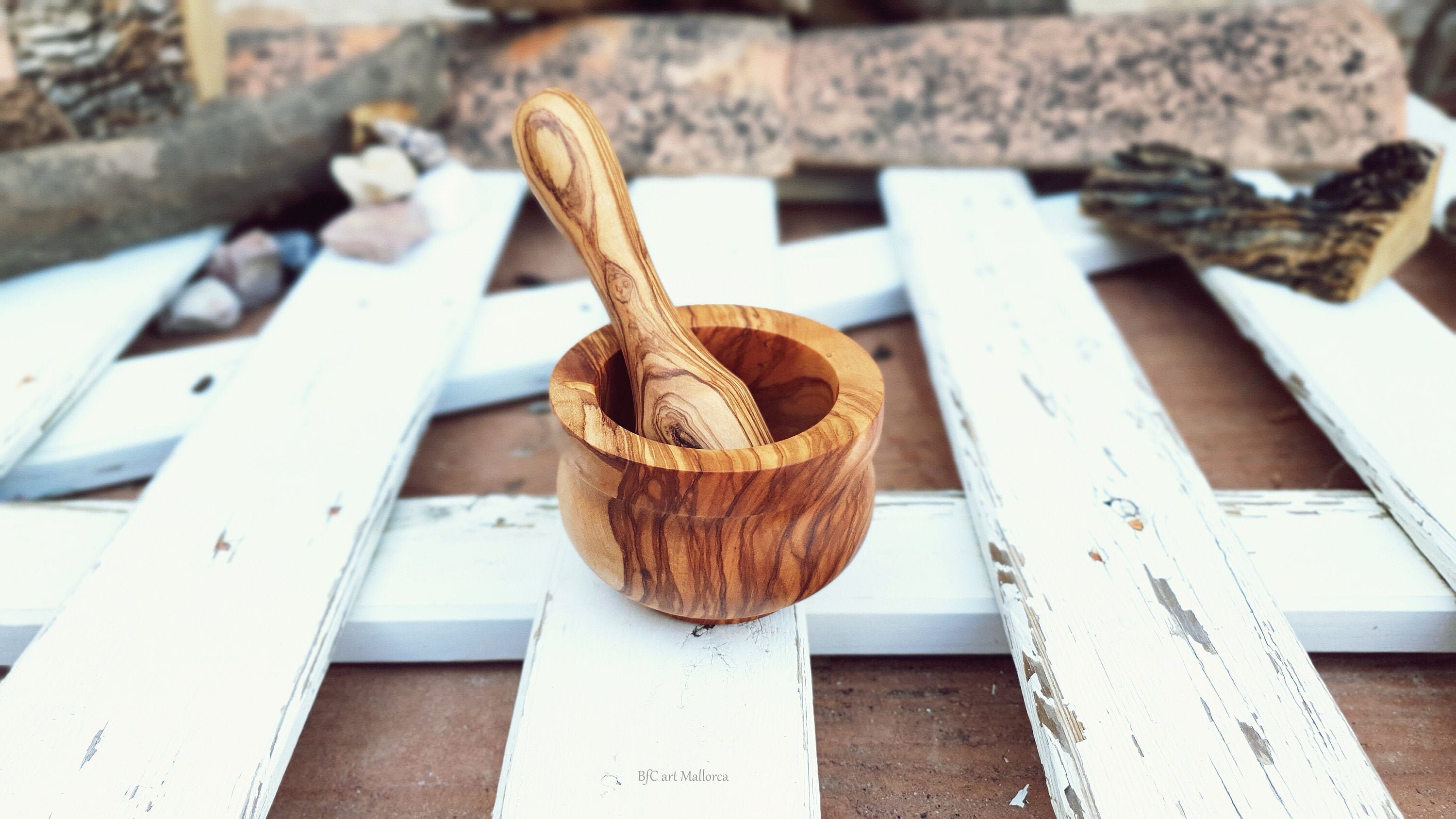 Wooden Mortar & Pestle Set,Rustic Handmade Mortar, Herb Spice Grinder  Masala, Mixer Manual Kharal Mashing Bowl Seasonings, Pill Crusher, Kitchen