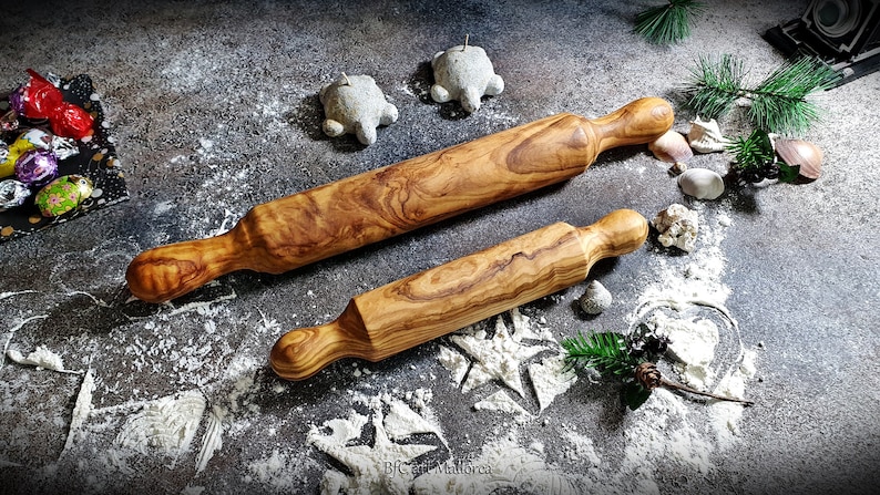 BfCartMallorca Olive Wood Rolling Pin