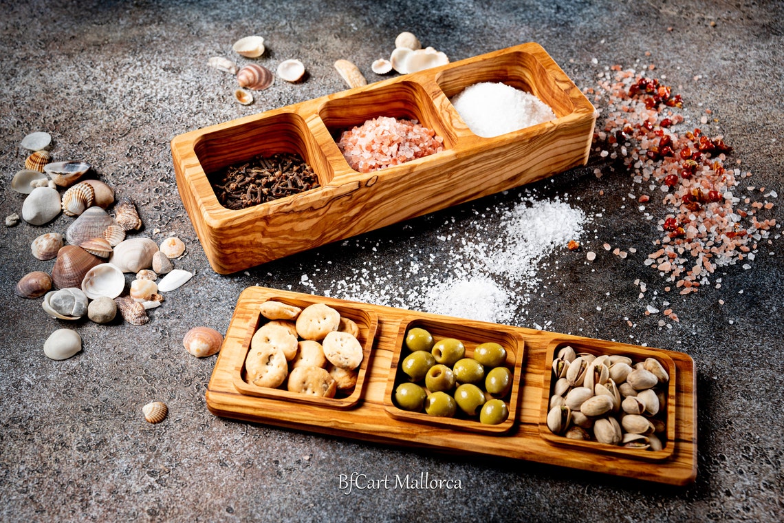 Olive Wood Salt Box With a Lid Kitchen Salt Box Large Salt Etsy