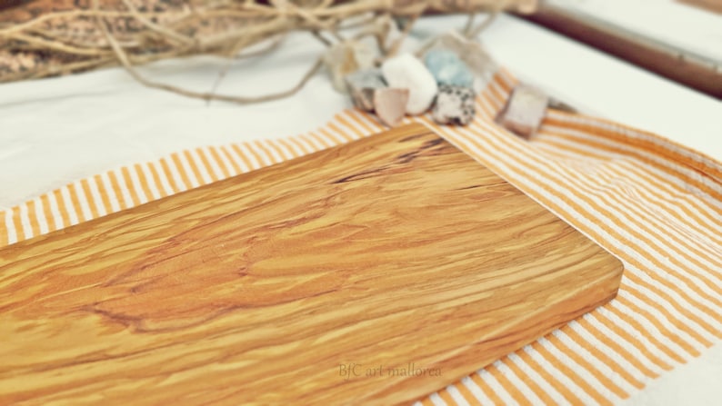 Olive Wood Cutting Board For Kitchen , Charcuterie Board Large, Handmade Kitchen Board, Rustic Kitchen Cutter Small, Table Serving Tray Wood zdjęcie 6