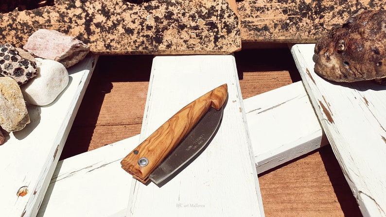 Folding Pocket Knife Olive Wood, Fishing Knife, Hiker Knife, Handmade Pocket Knife, Father's Day Gift, Field Knife, Pocket Fisherman's Knife image 5