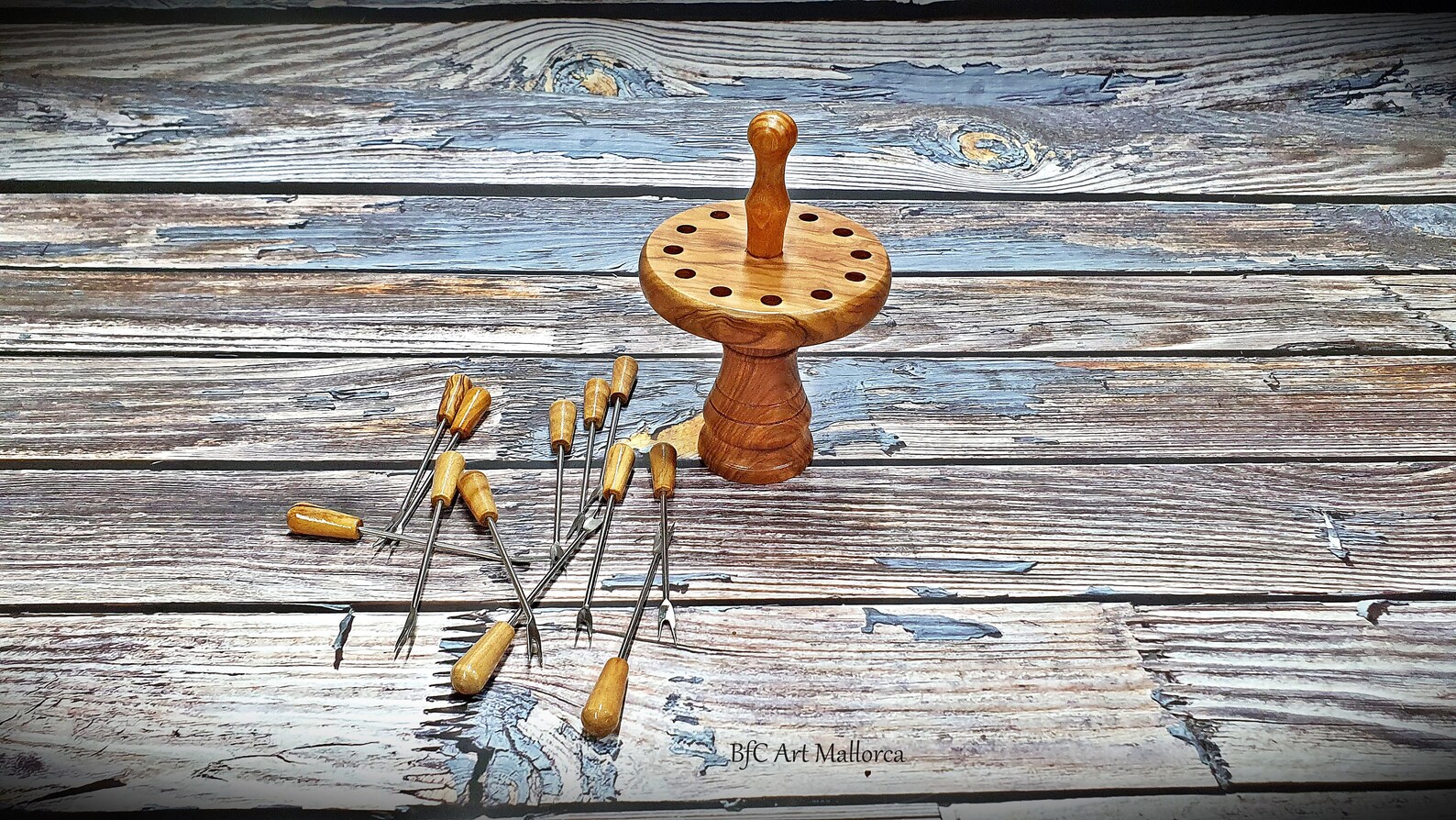 Skewer Holder Olive Wood Fruit Skewers Skewer Sticks Etsy