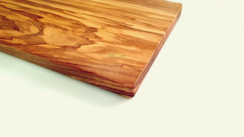 Olive Wood Cutting Board For Kitchen , Charcuterie Board Large, Handmade Kitchen Board, Rustic Kitchen Cutter Small, Table Serving Tray Wood zdjęcie 7