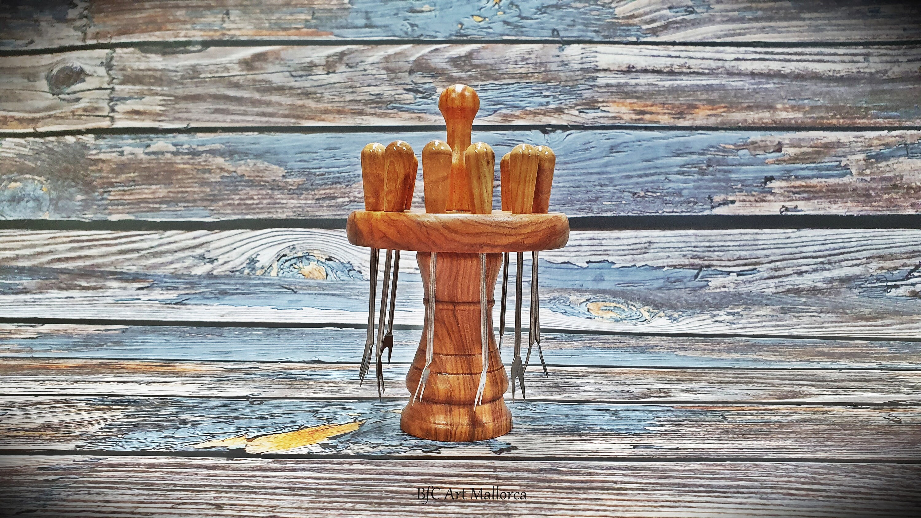 Skewer Holder Olive Wood Fruit Skewers Skewer Sticks Etsy UK