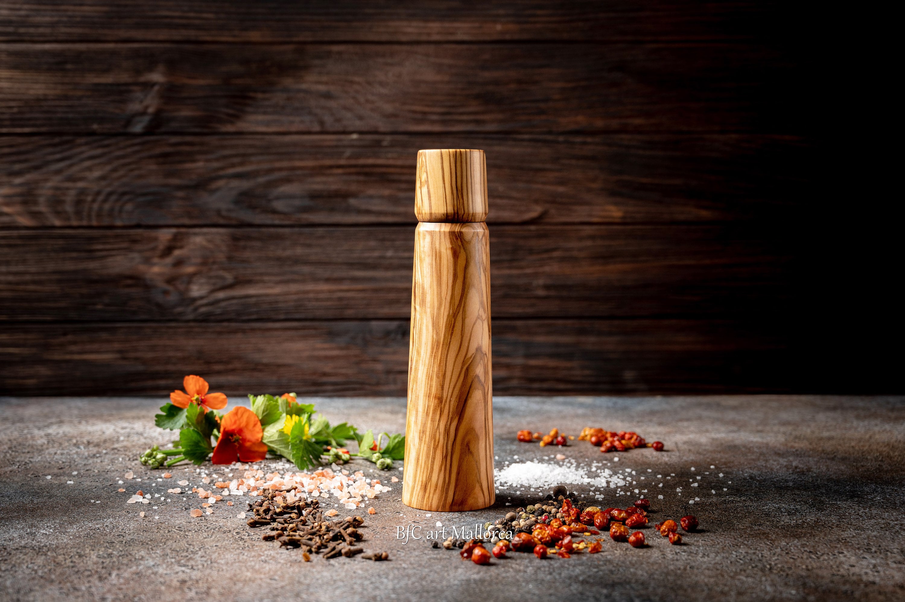 Moulin universel à sel, poivre, épices bois 10 cm PASO, bois, Moulins à  poivre, naturel - De Buyer