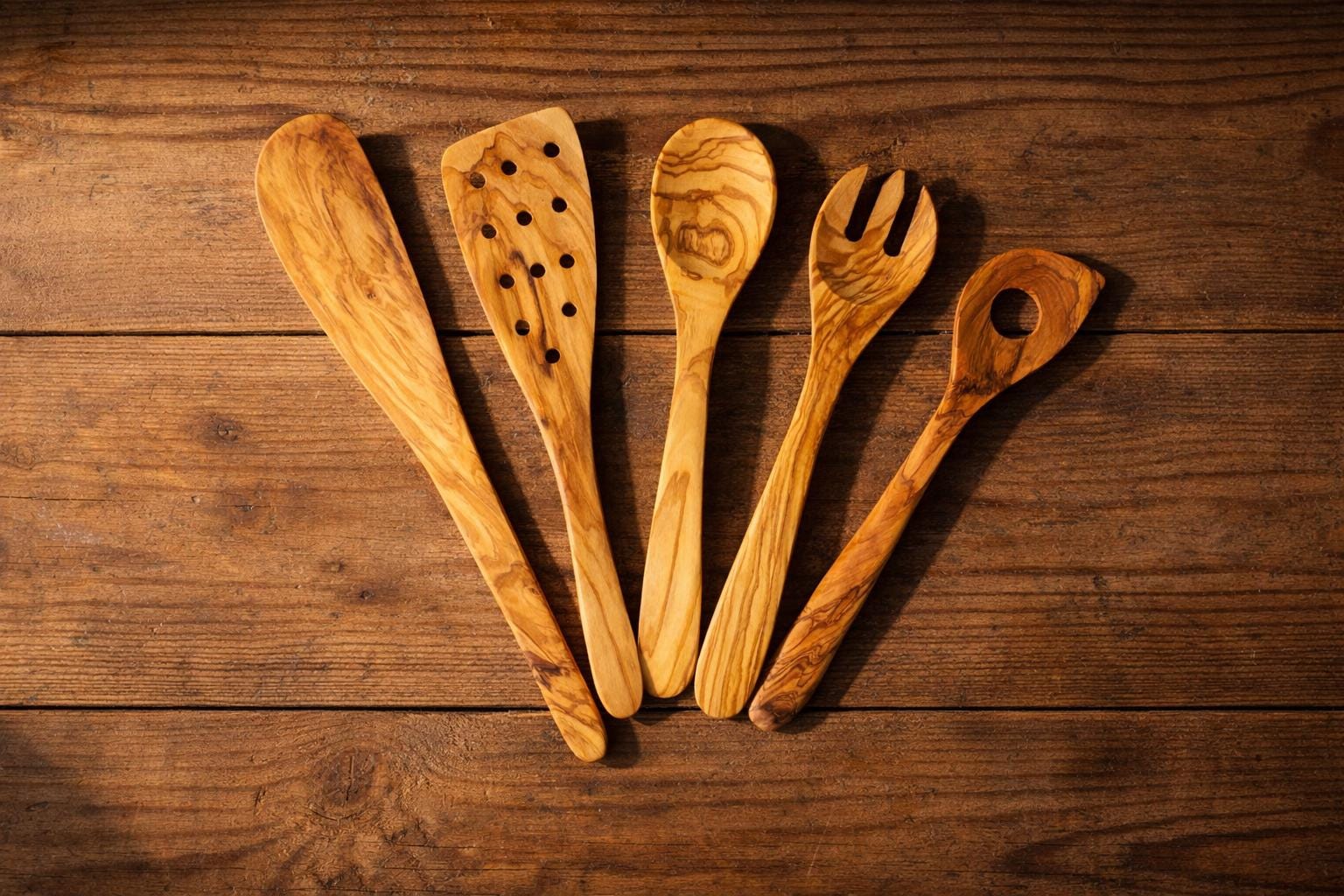 9 Pezzi di Utensili Cucina Set Utensili Cucina in Legno