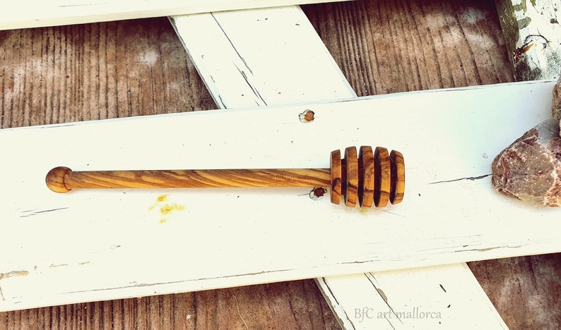 2 Honey Spoon Wood Honey Dipper Dipper Honey Wooden Dipper Honey Natural Honey Drizzle Honey Server Honey Dip Wood Stick Honey Spoon