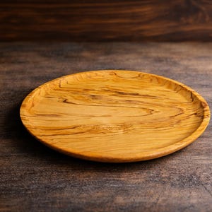 Piatto in legno d'ulivo fatto a mano, piccola ciotola per antipasti, BfC Art