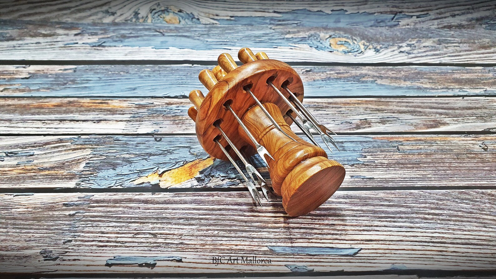 Skewer Holder Olive Wood Fruit Skewers Skewer Sticks Etsy