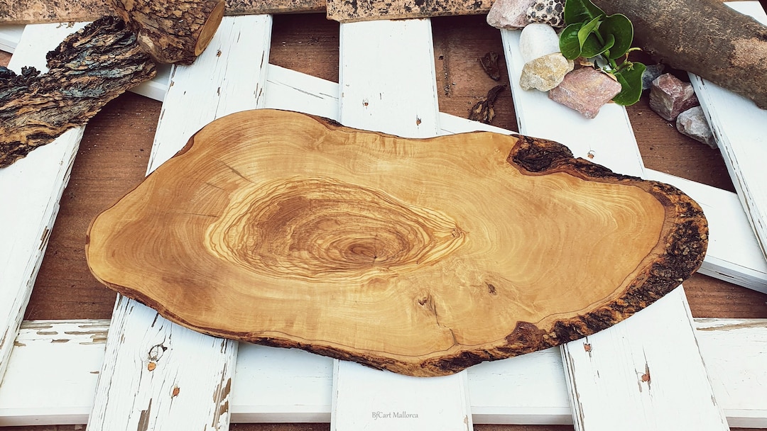 Mountain Woods Brown Hand Crafted LIVE EDGE Acacia Cutting Board |  Charcuterie Board | Serving Tray - 27(Limit 5 Per Order)