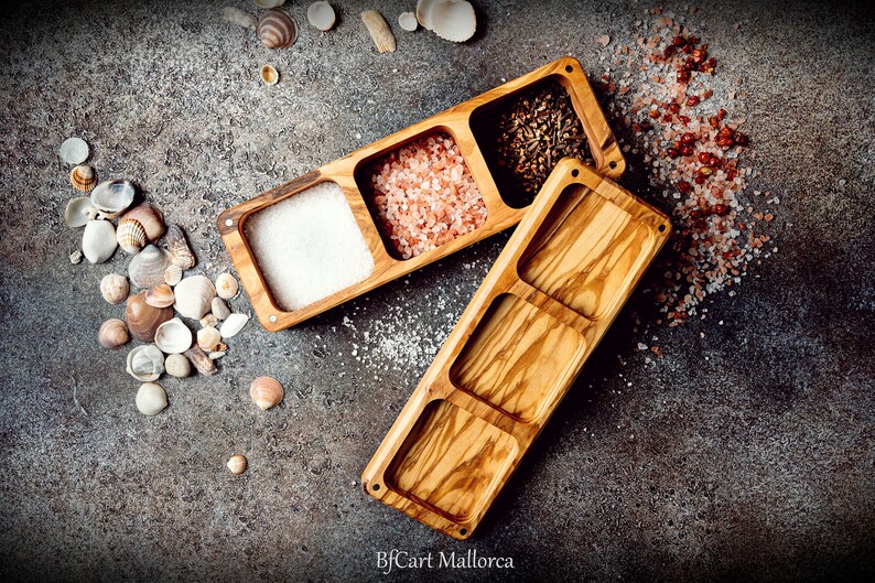 Large Salt Shaker With a Useful Lid and 3 Compartments of Etsy