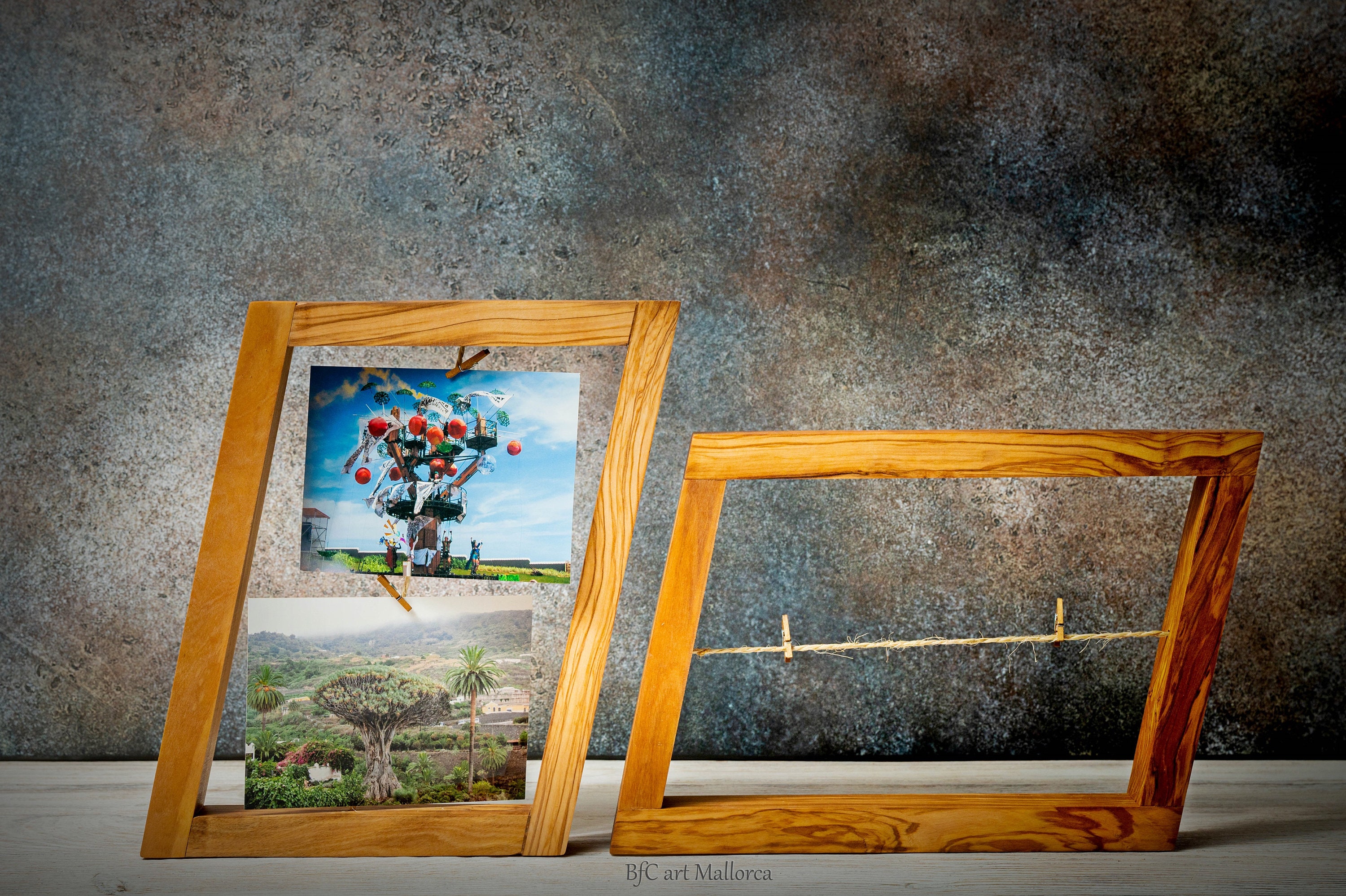 Rustic wooden Life is beautiful picture frame glass art — Modern Memory  Design Picture frames