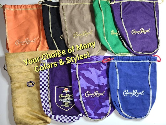 Amazon.com: Crown Royal Extra Large Bag with Gold Drawstrings Great for  Storage 13