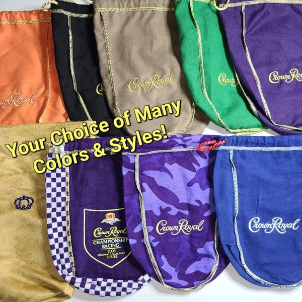 Crown Royal Bags Your Choice of Many Colors / Styles Variety Build a Collection!   II