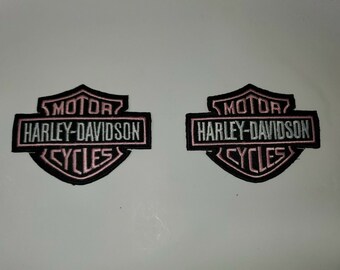 pink harley davidson patch